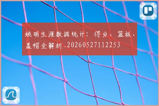 姚明生涯数据统计：得分、篮板、盖帽全解析_20260527112253